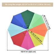 8 rib patio umbrella replacement canopy Yescom 9' 8-Rib Outdoor Market Umbrella Replacement Canopy