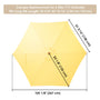 Yescom 9' 6-Rib Outdoor Patio Umbrella Replacement Canopy Multiple Colors, Creamy Yellow Image