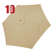 Yescom 9' Patio Umbrella Replacement Canopy 6 Rib Outdoor Yard Deck Cover Top