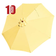 Yescom 9' 8-Rib Outdoor Market Umbrella Replacement Canopy, Naples FL Yellow(10ct.) Image