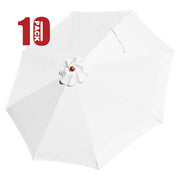 Yescom 9' 8-Rib Outdoor Market Umbrella Replacement Canopy, White(10ct.) Image