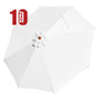 Yescom 9' 8-Rib Outdoor Market Umbrella Replacement Canopy, White(10ct.) Image