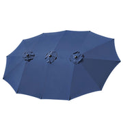 Yescom Umbrella Replacement Canopy 15x9ft 12-Rib Rectangle Yescom Umbrella Replacement Canopy 15x9ft 12-Rib Rectangle