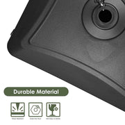 Yescom 9ft Wood Patio Umbrella with Base & Wheels Image