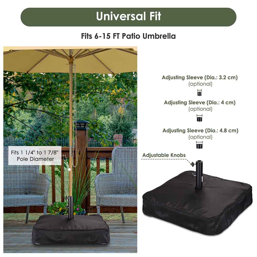 Yescom Outdoor Patio Umbrella Base Stand with Sand Bag 165 Lbs Image