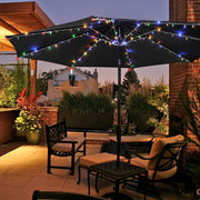 amazon patio umbrella with lights Yescom Battery-powered Umbrella Lights with Remote for 9-10ft 8-Rib(4