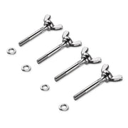 Yescom M6 Wingbolt and Nut Kits 4ct/Pack 1/4" Dia. Image