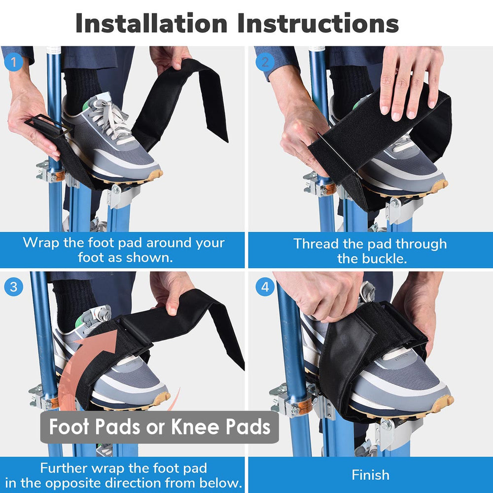 Yescom Drywall Stilts Comfort Straps Leg Bands 2ct/Pack Image