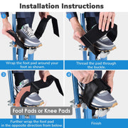 Yescom Drywall Stilts Comfort Straps Leg Bands 2ct/Pack Image