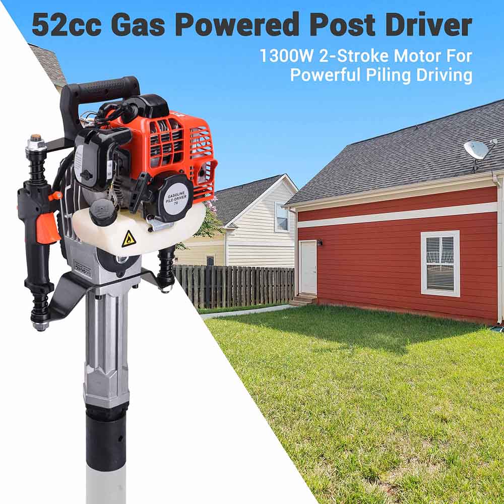 Yescom Gas Powered T Post Driver 1300W 52cc 2-stroke w/ EPA – yescomusa