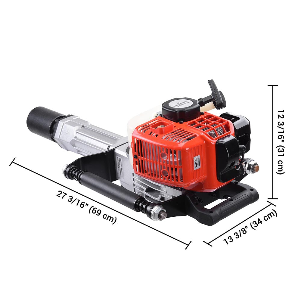 32.7CC 2 Stroke Gas Powered T-Post Driver Gasoline Engine Push Pile Fence Farm 32.7CC 2 Stroke Gas Powered T-Post Driver Gasoline Engine Push Pile Fence Farm