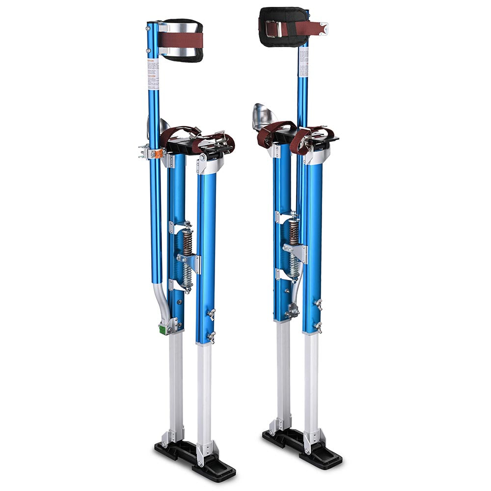 Yescom Drywall Stilts 36" - 50" Adjustable Aluminum Color Options, Blue Image