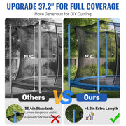 Yescom 12 Pack 37" Trampoline Pole Foam Sleeves - Fits 1.26" Pole Image