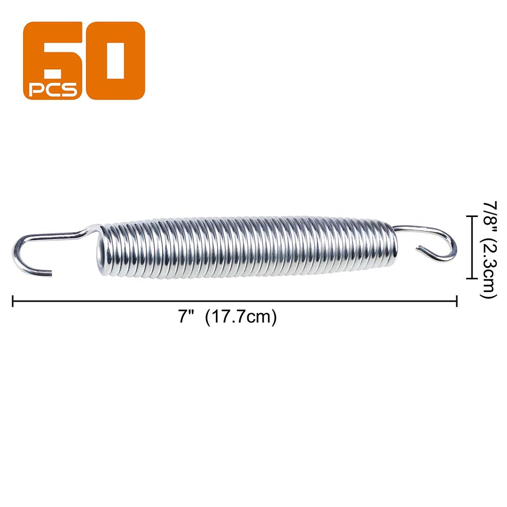 4x Trampolin Ersatzbeine 7 Zoll - Edelstahl Mit Deckblocketten