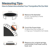 Yescom 14 ft Trampoline Mat with Rings for Round Frame, 72 V-rings Image
