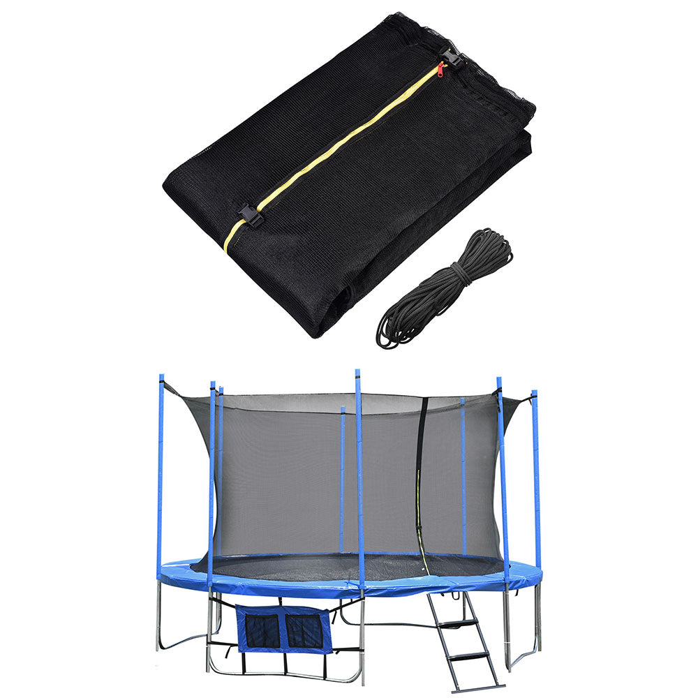 15' Trampoline Net Enclosure Safety, 4 Arch/8 Poles