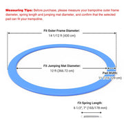 Yescom 14 Foot Trampoline Part Safety Pad Blue Padding Image