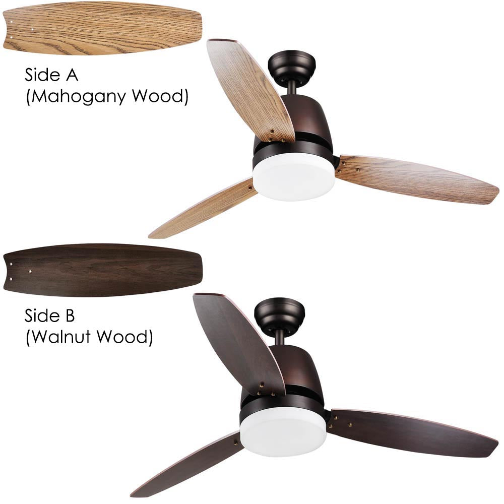 Yescom 52" Ceiling Fan with LED Light & Remote 3 Blades