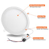 DELight LED Canless Light Recessed Ceiling Light w/ Driver 18W 1440LM