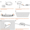 DELight LED Canless Light Recessed Ceiling Light w/ Driver 18W 1440LM