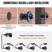 Yescom Recessed LED Deck Light 10Pack Step Patio Image