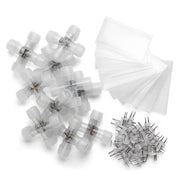 Yescom Rope Light Connectors for LED 120V 2 Pin 13mm, Cross-shape Image