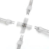 DELight Rope Light Connectors for LED 120V 2 Pin 13mm