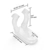 Yescom PVC Christmas Lighting Wall-Mounting Clips 1/2" 50 Pcs