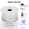 Yescom Flex LED Neon Rope Light Warm White RF Remote