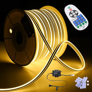 Yescom Flex LED Neon Rope Light Warm White RF Remote, 150ft Image