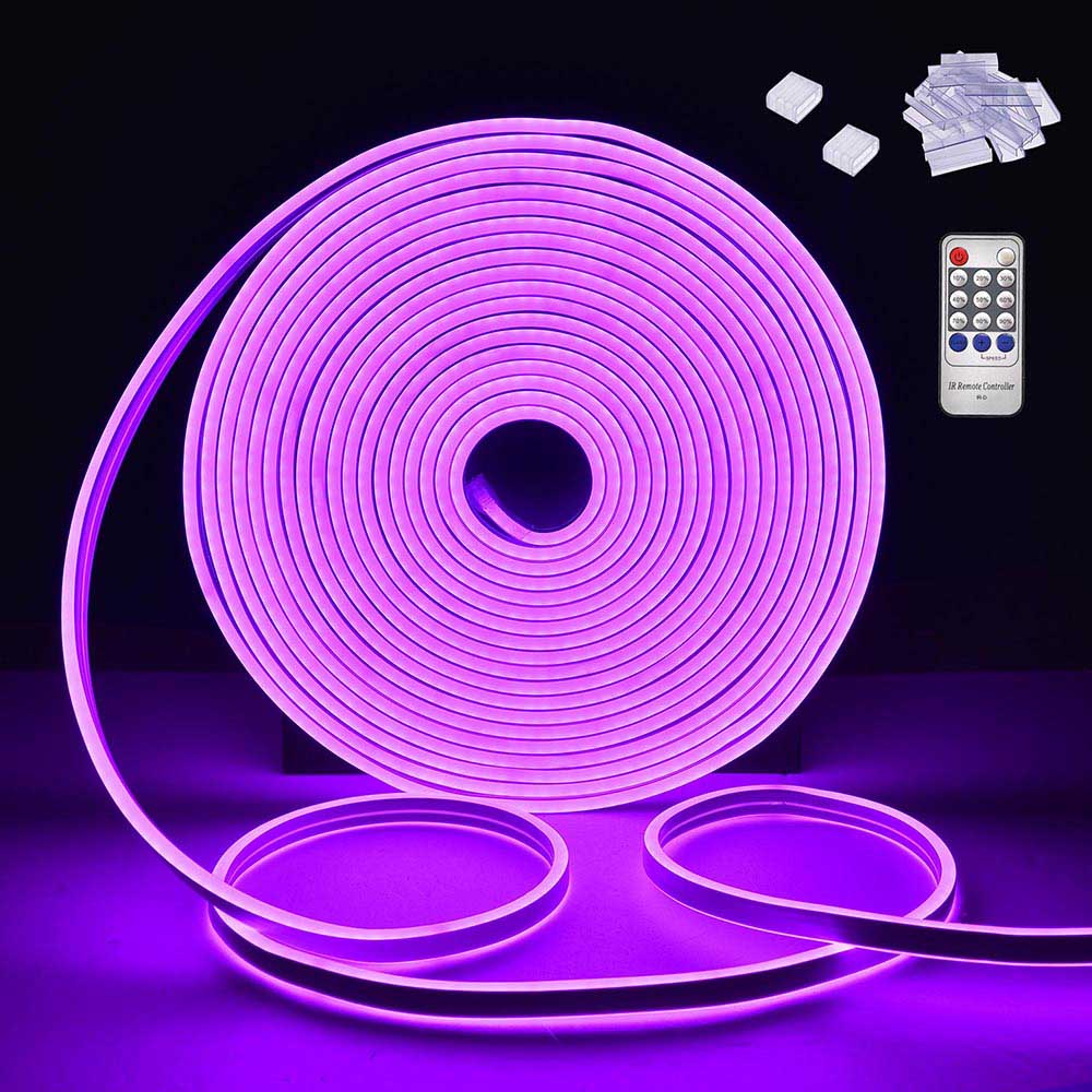 Yescom Flex LED Neon Rope Light 50ft, Purple Image