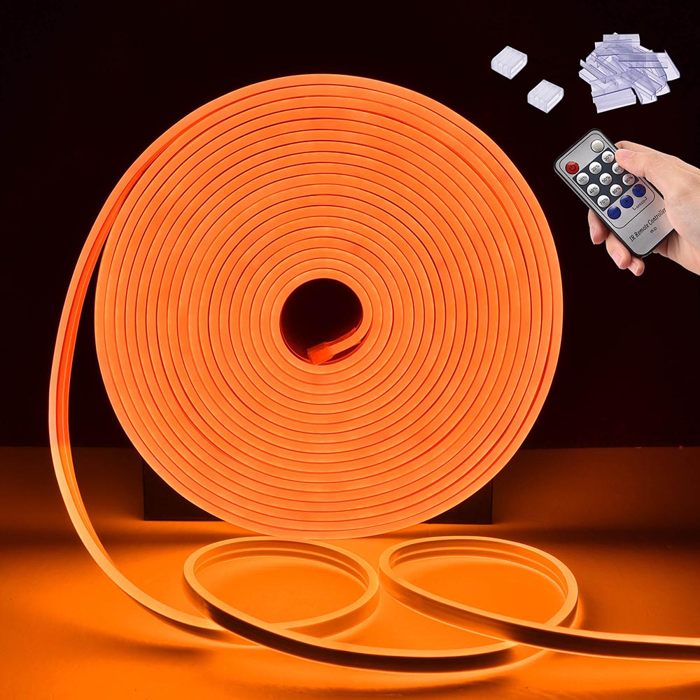 Yescom Flex LED Neon Rope Light 50ft, Orange Image