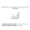 Yescom 3ft 9/16in. Plastic U-Channels Set(5) - For 2700K Neon Rope Lights