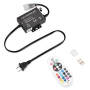 Yescom 110V LED Controller & RF Remote for Neon Rope Light RGBW, 1-way Image