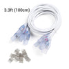 Yescom LED Neon Splice Kit 4-Wire Connectors & Pins 10-Set 18x8mm