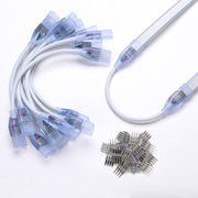 Yescom LED Neon Splice Kit 4-Wire Connectors & Pins 10-Set 18x8mm, Wire-shape Image