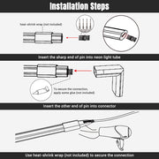 Yescom LED Neon Splice Kit 4-Wire Connectors & Pins 10-Set 18x8mm Image