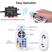 Yescom BiLume RGBW Hardwire Neon Rope Light App & RF Control 120V 100ft Image