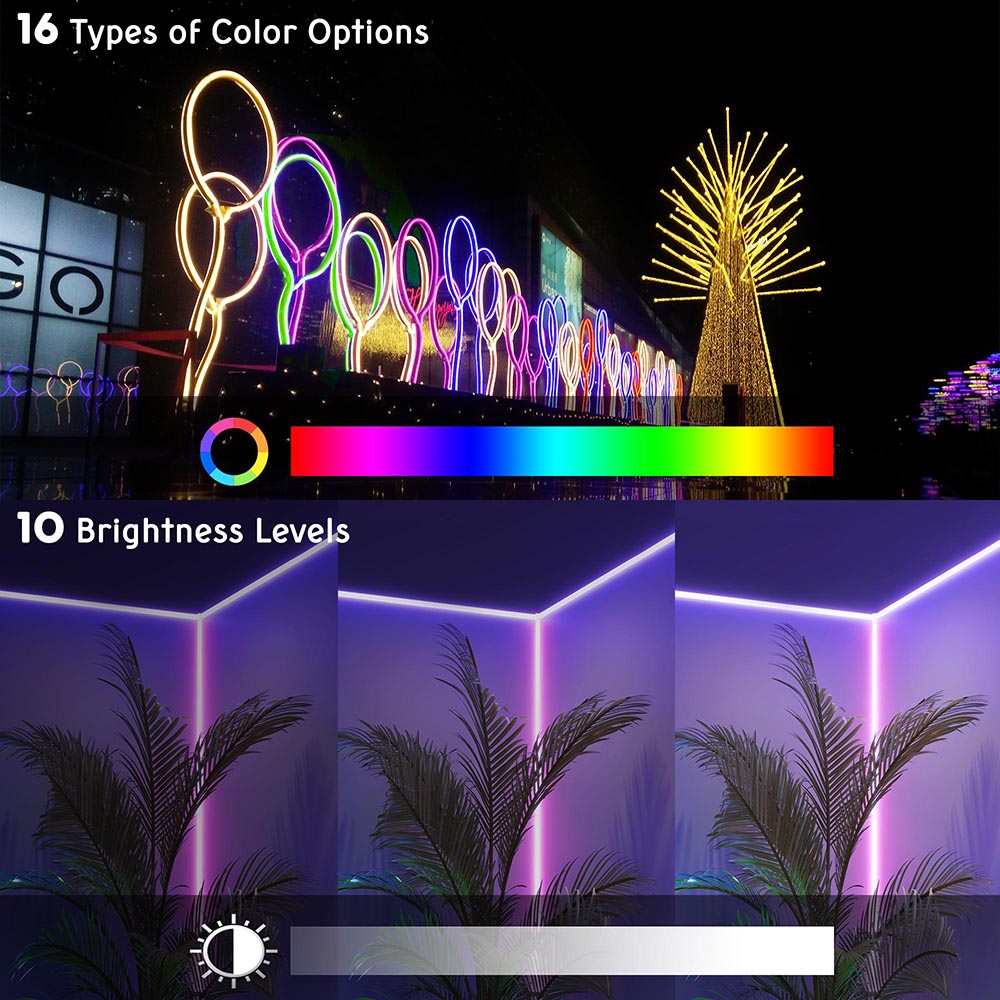 Yescom Neon Rope Light Flexible (2x)50ft 16 Colors & 4 Modes Image