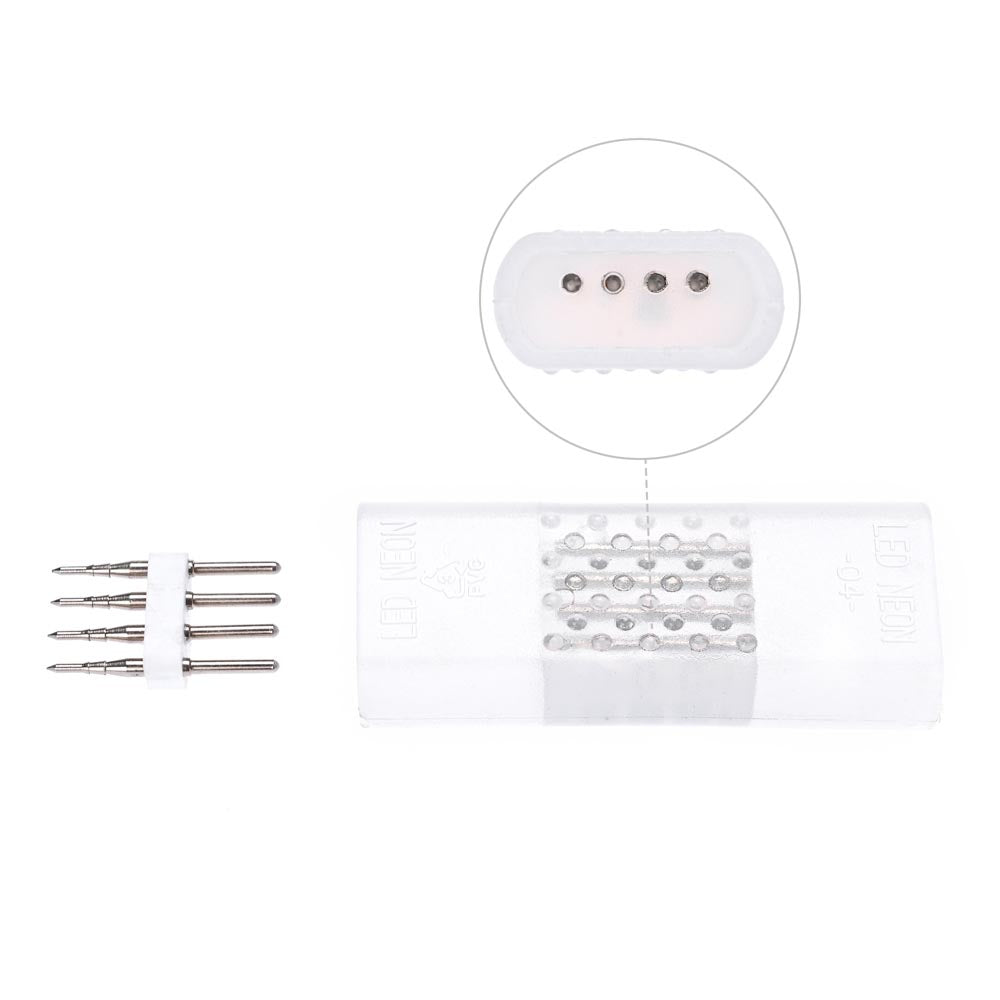 Yescom LED Neon Splice Kit 4-Wire Connectors & Pins 10-Set 22x9mm Image