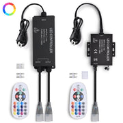 Yescom 110V LED Controller & RF Remote for Neon Rope Light RGBW Image