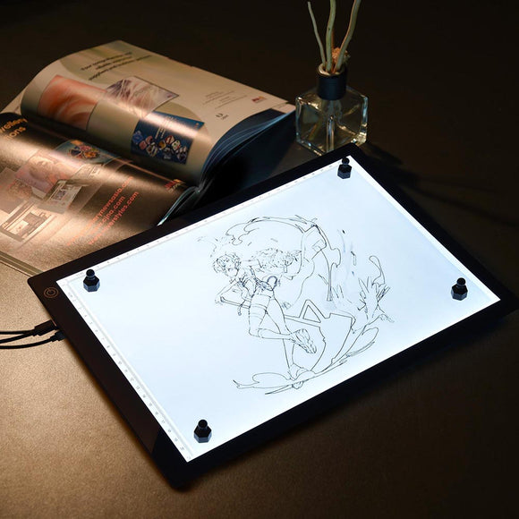 Yescom LED Tracing Stencil Board 14in A4 Adjustable Brightness Image