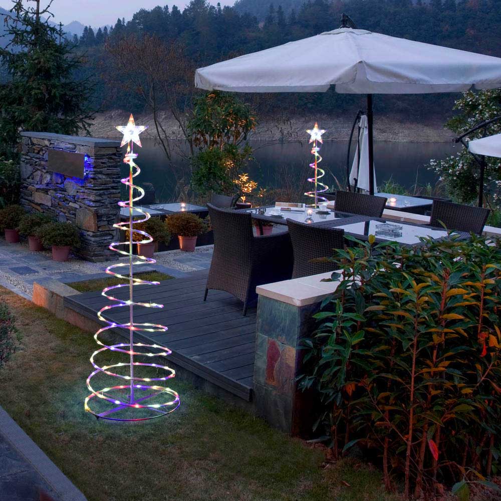 Yescom 5' Lighted Spiral Christmas Tree USB Powered