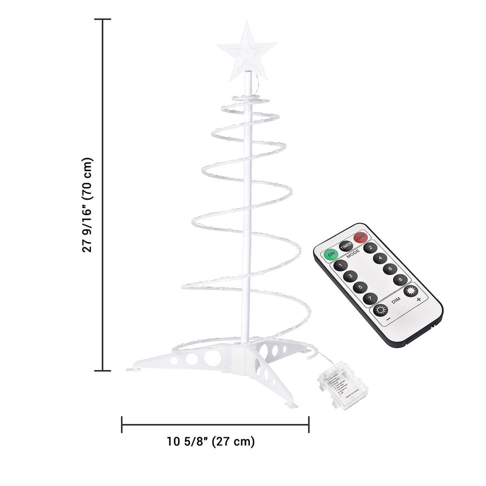 Yescom 2' Pre-Lit Spiral Christmas Tree Battery Operated Image
