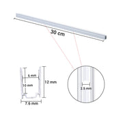 Yescom Aluminium LED Channel Track 6x10mm for 2700K Neon Rope Light, 12in 10ct. Image