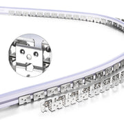 Yescom 328ft 8x11mm Stainless Steel Flexible Clip Channel - For RGBW Neon Image