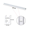 Yescom Aluminium LED Channel Track 8x12mm for RGB Neon Rope Light
