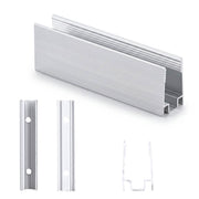 Yescom Aluminium LED Channel Track 8x12mm for RGB Neon Rope Light Image