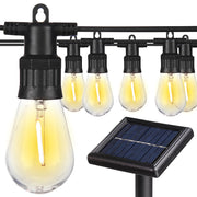 Yescom Solar Outdoor String Light Christmas Lights 48ft 15-Bulbs Image