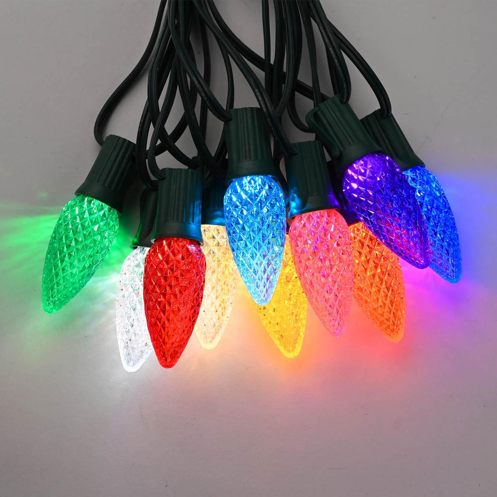 String Light Sample Yescom LED String Lights Sample - C9, 5mm Wide Angle Conical LED